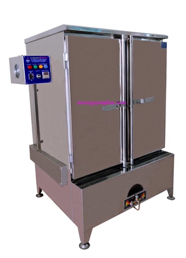 Tủ hấp cơm điện và gas 2 cửa
