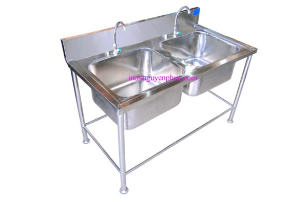 Bồn rửa công nghiệp 2 chậu