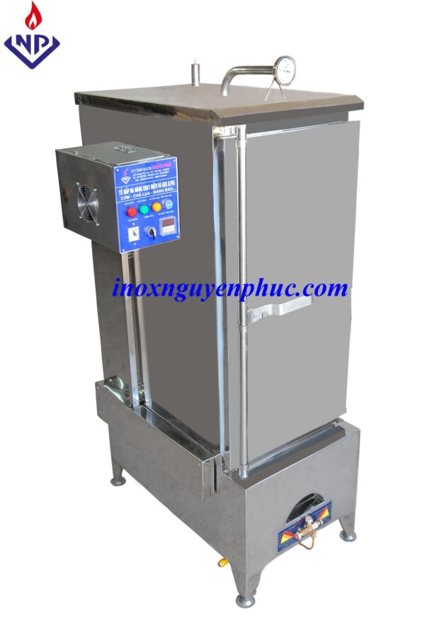 Tủ hấp cơm điện + gas