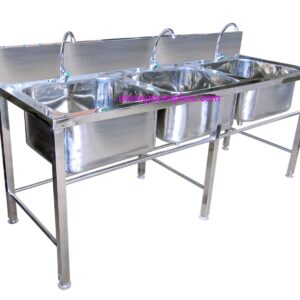 Bồn rửa công nghiệp 3 chậu
